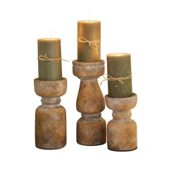 Set de 3 bougeoirs Talona