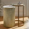 Set de 2 tables d"appoint Salerico