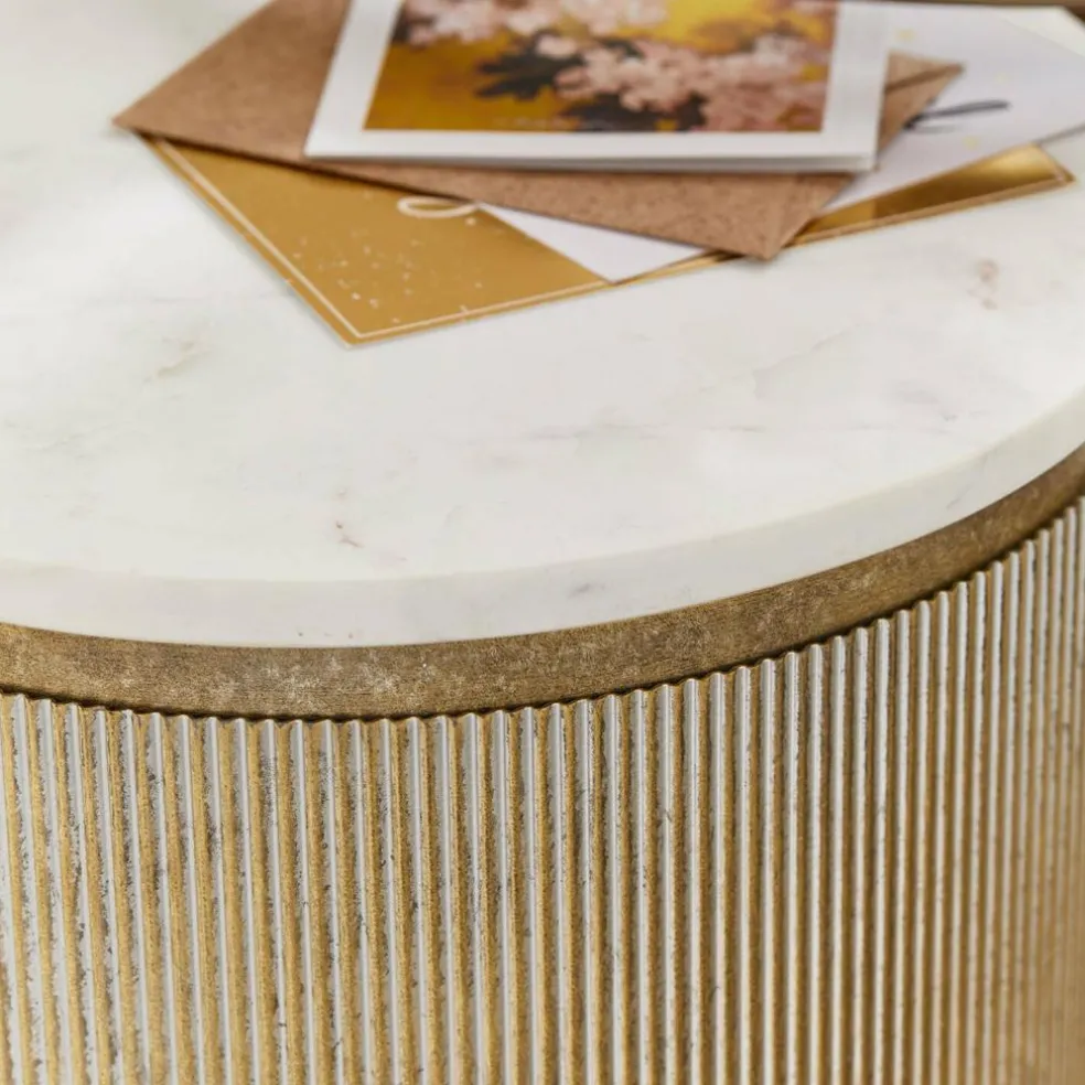 Set de 2 tables d"appoint Salerico