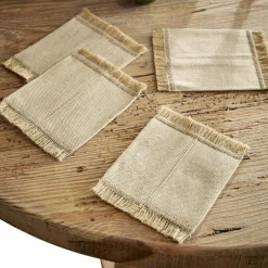 Sets de table et dessous de verres, 4 pièces Abitain