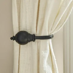 Tringle à rideaux d'angle avec 2 embrasses Belarune